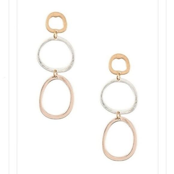 revitalized Jewelry - Triple Link Dangle Earrings